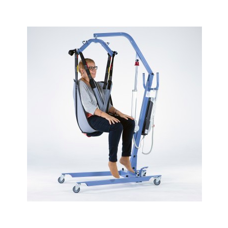 Grúa MINI BLUE FLYER con arnés