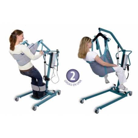 Grúa de bipedestación, elevación y traslado 'Duo'