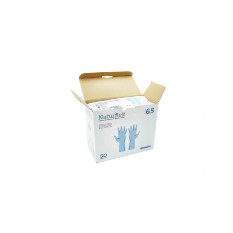 Guantes de látex estériles con polvo Naturflex [50 pares]