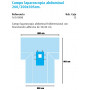 Campo laparoscopia abdominal 260/200x305cm.