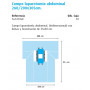 Campo laparotomía abdominal 260/200x305cm.