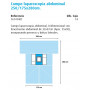 Campo laparoscopia abdominal 250/175x280cm.