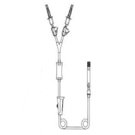 Set irrigación 2 vías con cámara